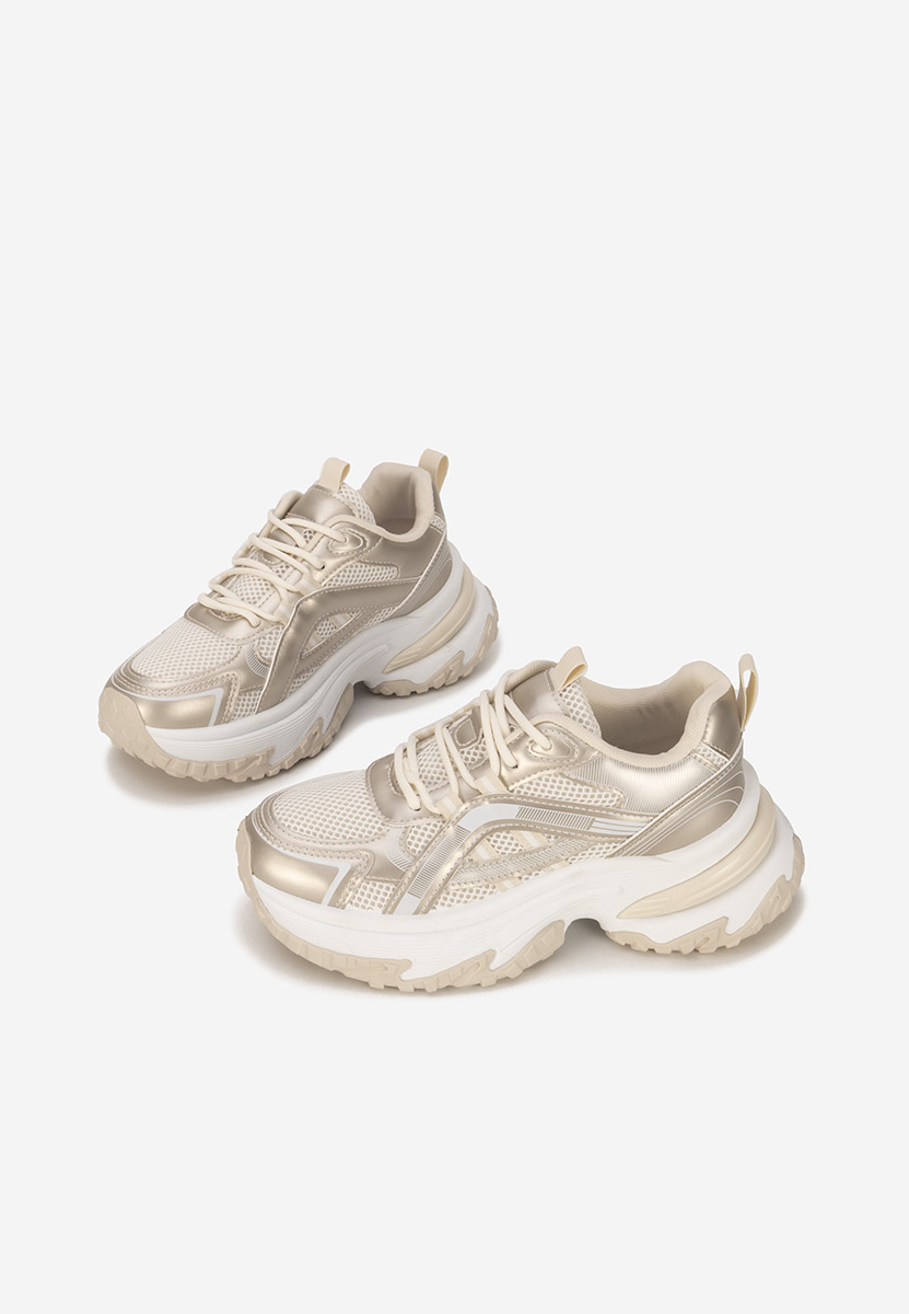 Sneakers με πλατφόρμα Jarina χρυσά