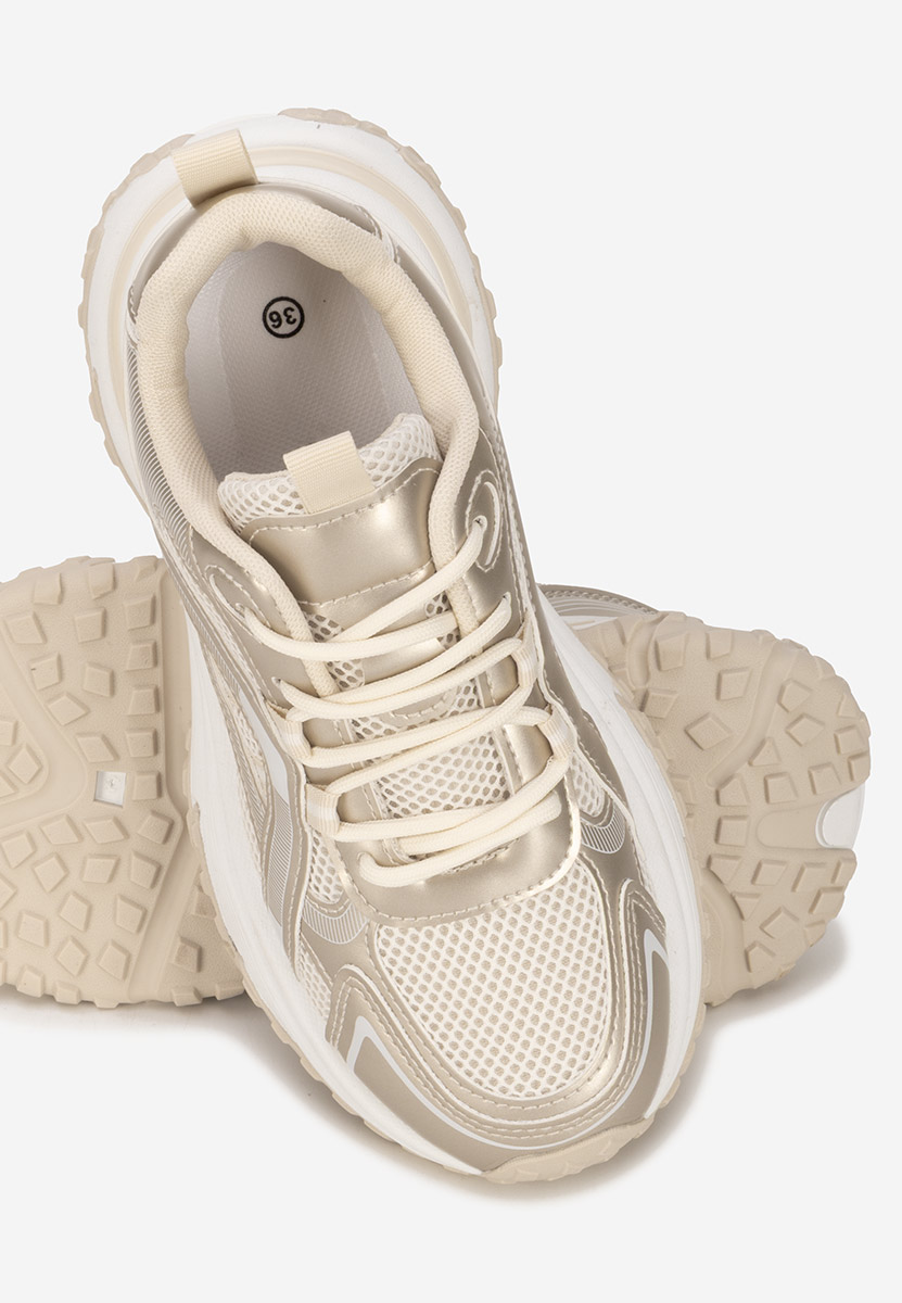 Sneakers με πλατφόρμα Jarina χρυσά
