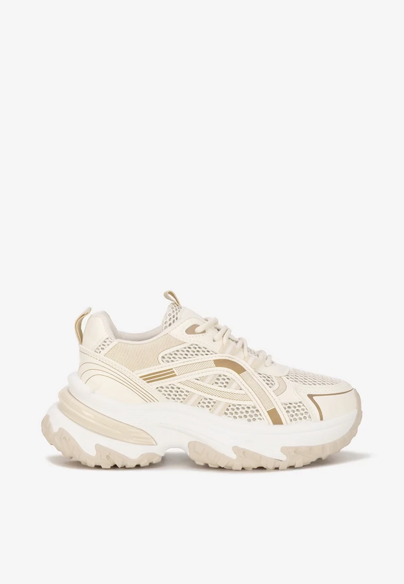 Sneakers με πλατφόρμα Jarina μπεζ