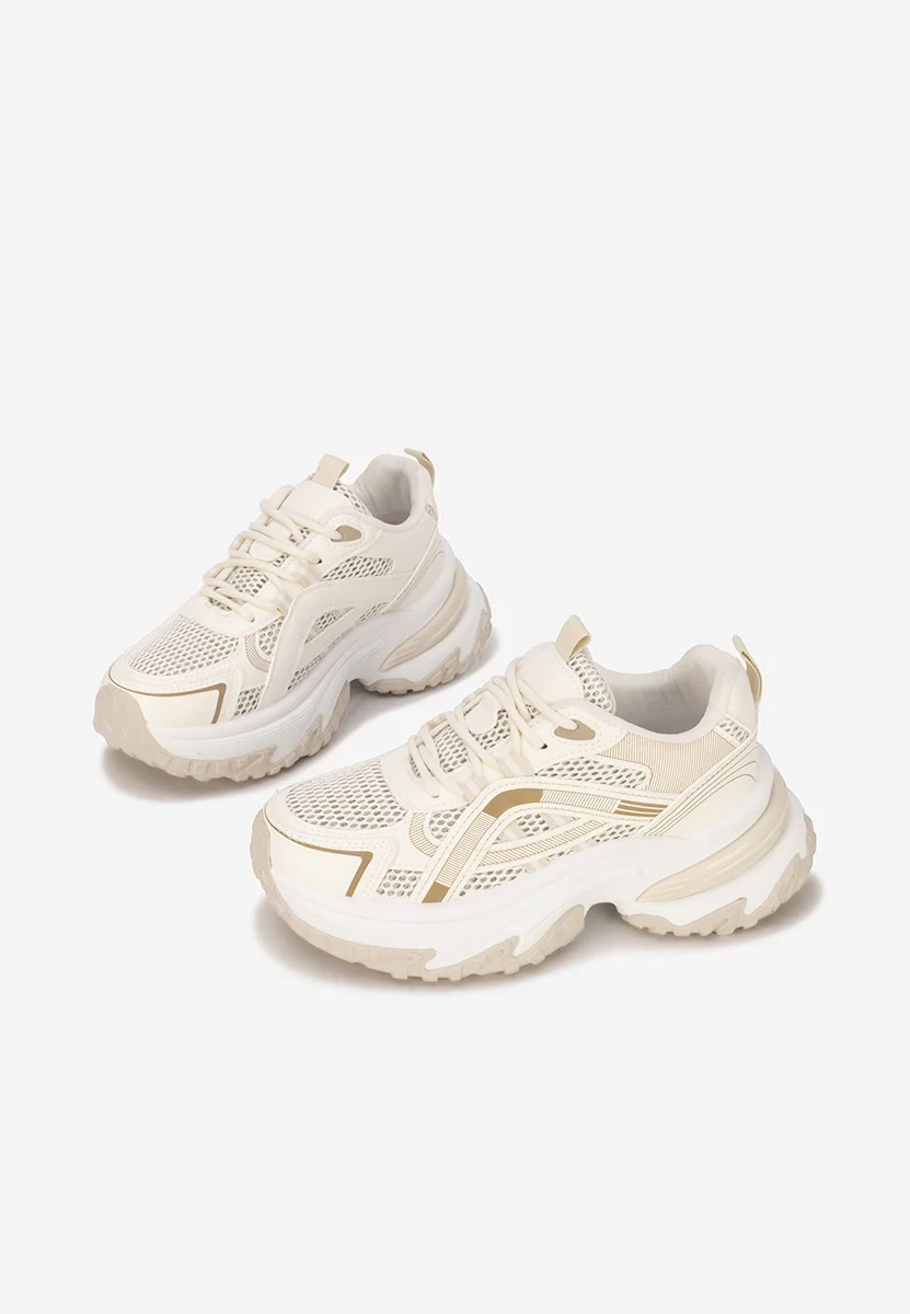 Sneakers με πλατφόρμα Jarina μπεζ