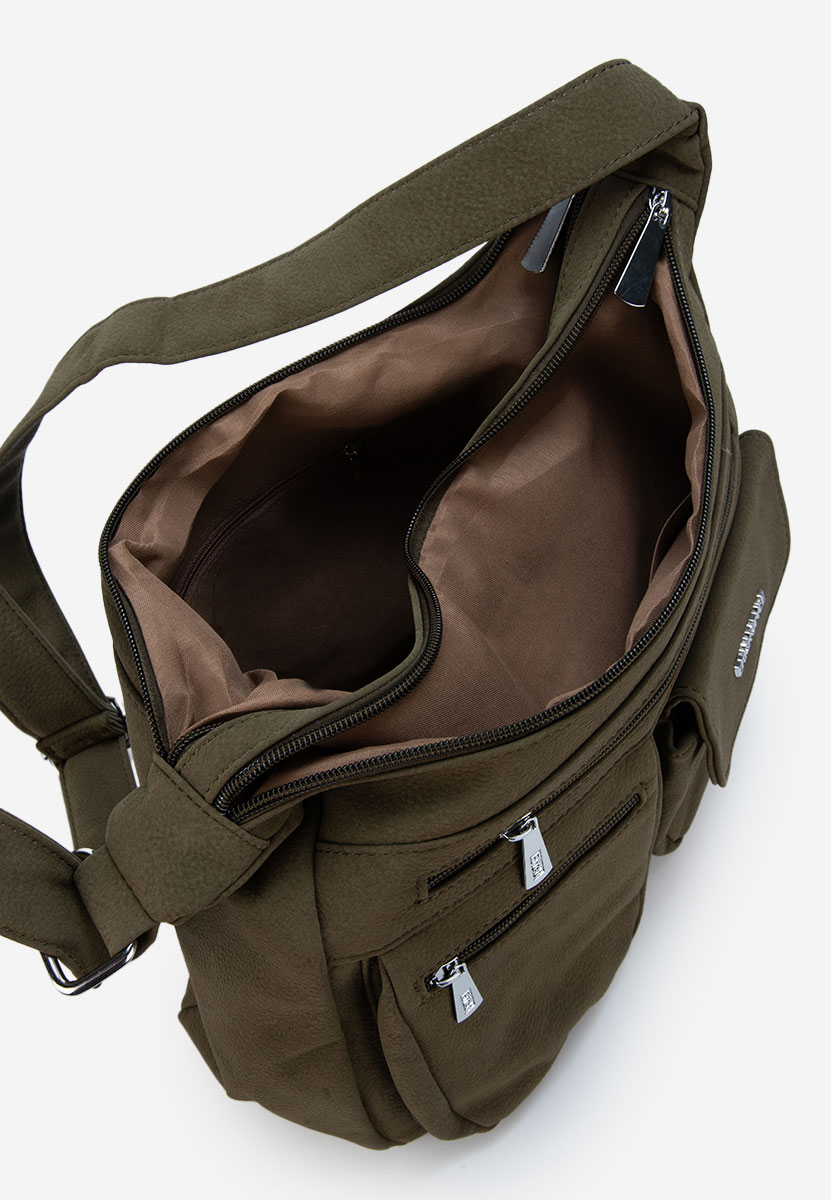 Τσάντα crossbody Rafaha πράσινη