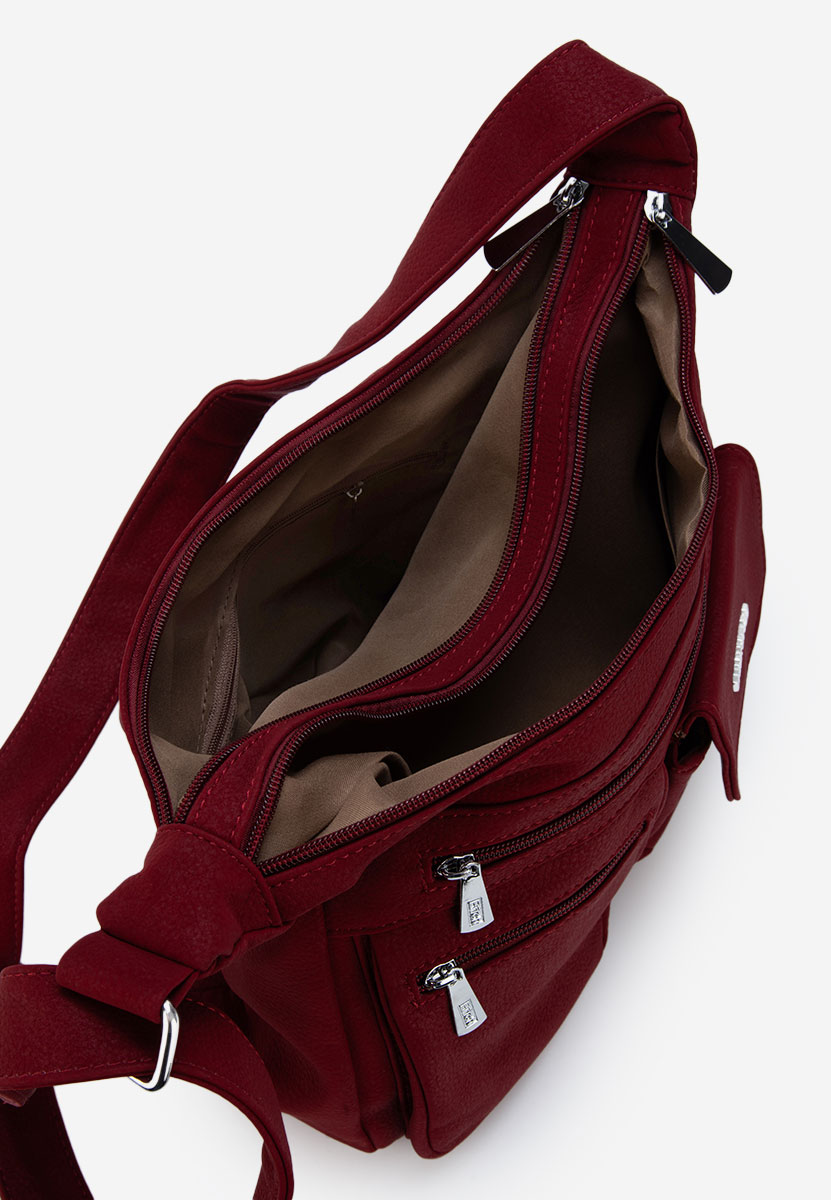 Τσάντα crossbody Rafaha μπορντό