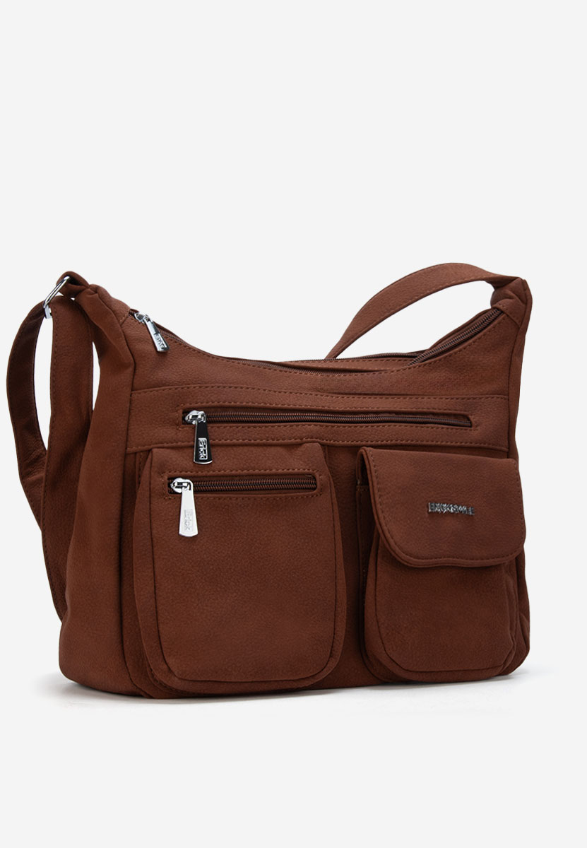 Τσάντα crossbody Rafaha καφέ