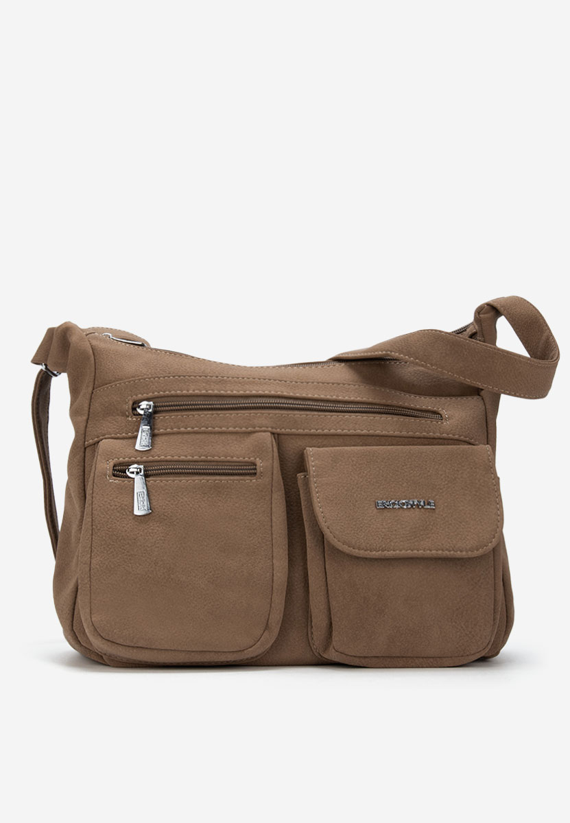 Τσάντα crossbody Rafaha V3 καφέ