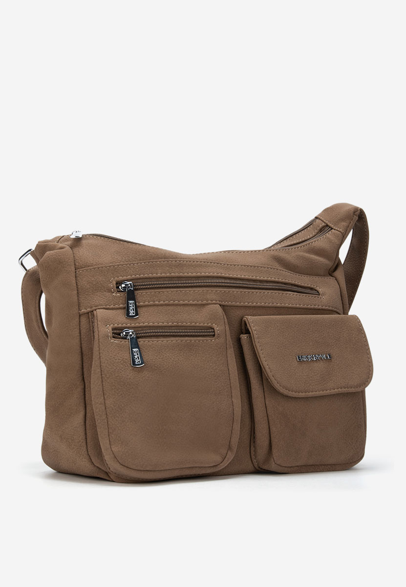 Τσάντα crossbody Rafaha V3 καφέ