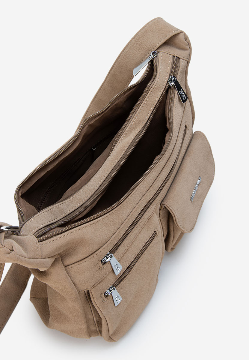 Τσάντα crossbody Rafaha μπεζ