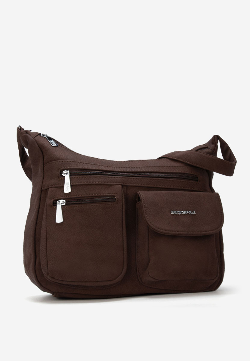 Τσάντα crossbody Rafaha V2 καφέ