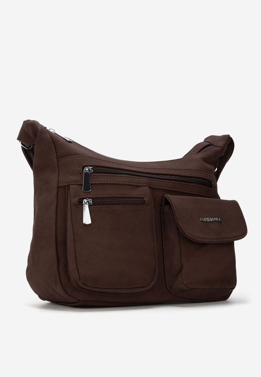 Τσάντα crossbody Rafaha V2 καφέ