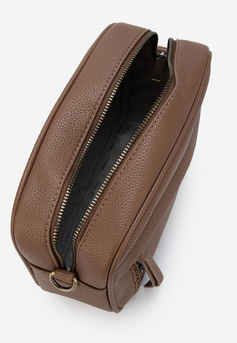 Τσάντα crossbody Alineea V2 καφέ