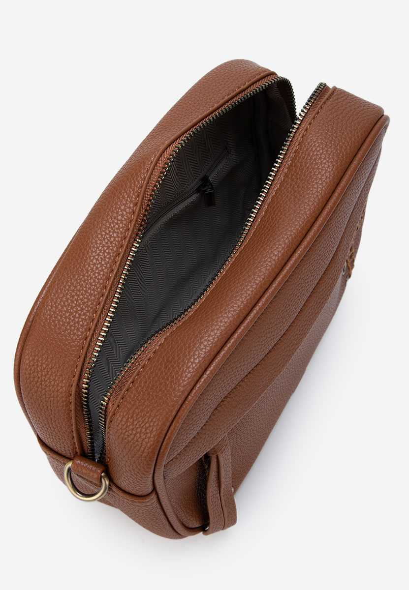 Τσάντα crossbody Alineea καφέ