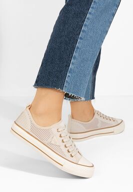 Γυναικεία sneakers Venita μπεζ