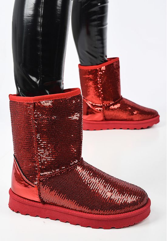 Γυναικείες Μπότες Fantasy κοκκινο, Μέγεθος: 38- zapatos