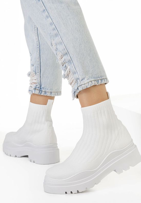 Sneakers αστραγαλου γυναικεια λευκά Brinley V1, Μέγεθος: 40- zapatos