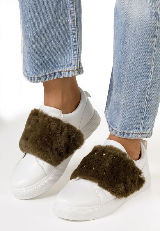 Sneakers γυναικεια Nazira V4 λευκά, Μέγεθος: 37- zapatos