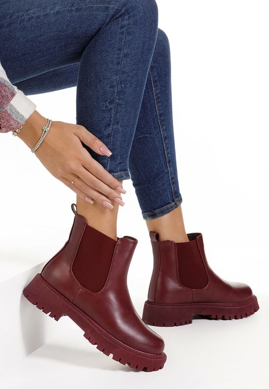 Γυναικεία μποτάκια μπορντό Stellia, Μέγεθος: 36- zapatos