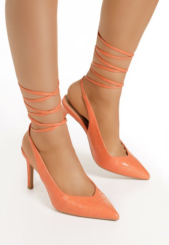Γόβες Laila Πορτοκαλι, Μέγεθος: 38- zapatos