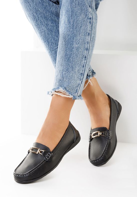 Μοκασίνια γυναικεια δερματινα Μαυρο Celetina, Μέγεθος: 36- zapatos