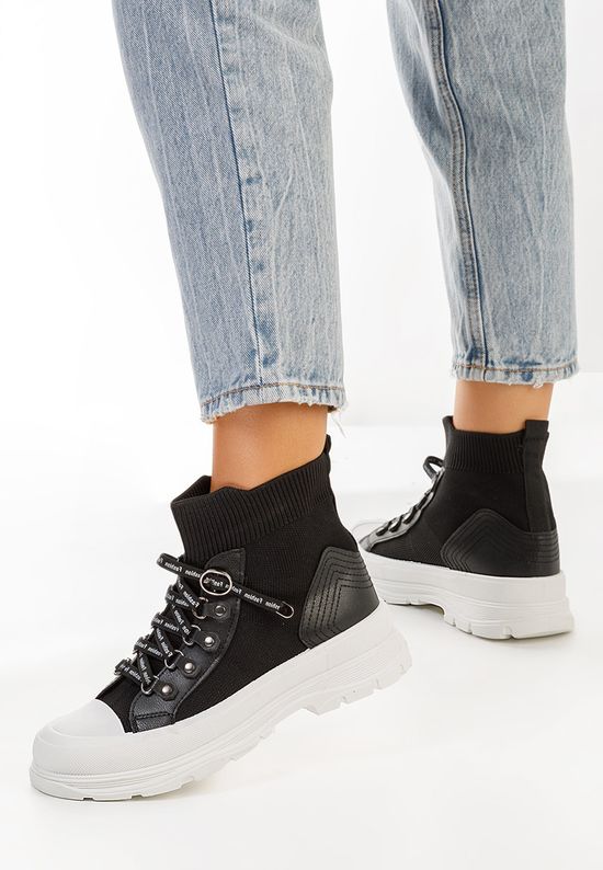 Sneakers αστραγαλου γυναικεια Delvina Neγκρι, Μέγεθος: 39- zapatos