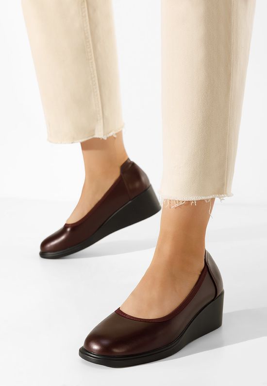 Ανατομικά παπούτσια Coranda καφε, Μέγεθος: 36- zapatos