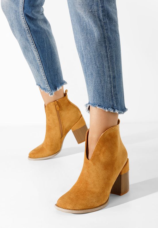 Μποτάκια με χοντρό τακούνι Beires ταμπά, Μέγεθος: 39- zapatos