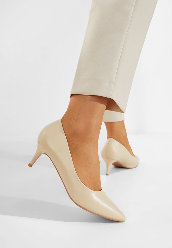 Γόβες στιλέτο μπεζ Modena, Μέγεθος: 39- zapatos