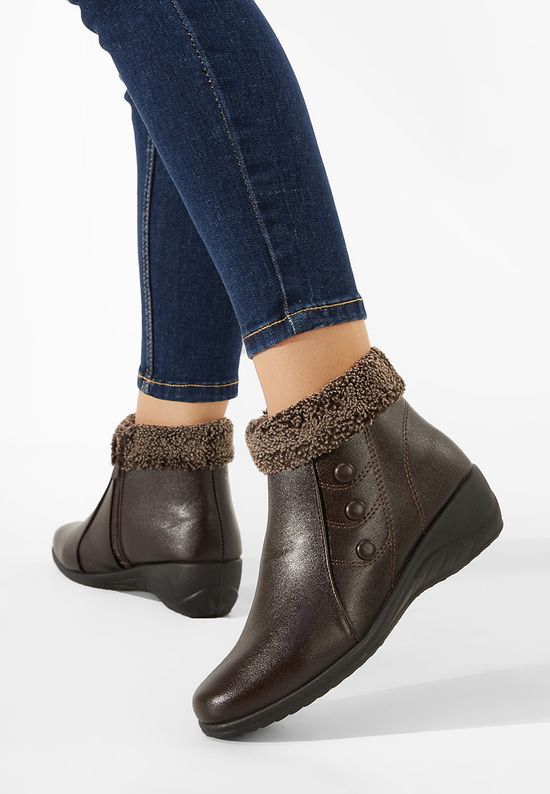 Γυναικεία μποτάκια καφε Vicenza, Μέγεθος: 40- zapatos