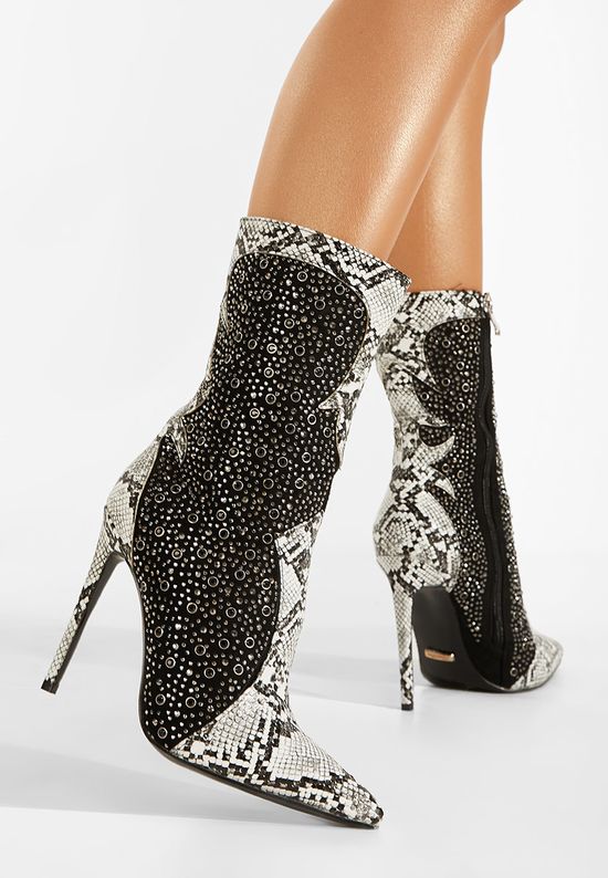 Γυναικεία Μποτίνια Μαύρα Flashy, Μέγεθος: 39- zapatos