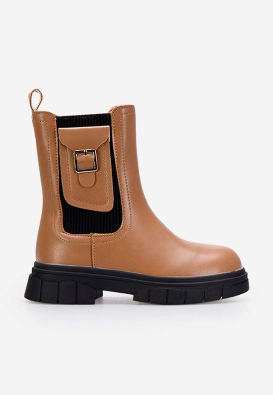 Παιδικά μποτάκια καφε Cary A, Μέγεθος: 25- zapatos