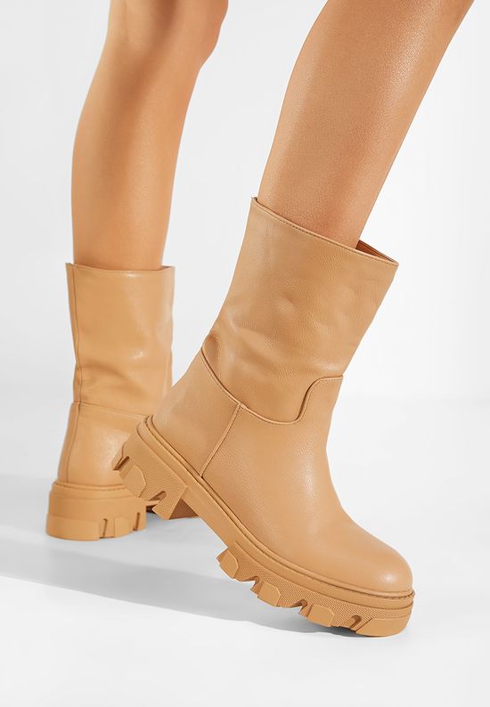 Γυναικεία μποτάκια Καμηλο Julieta, Μέγεθος: 38- zapatos