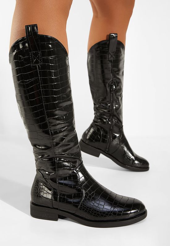 Γυναικείες Μπότες Μαύρα Lisera, Μέγεθος: 39- zapatos