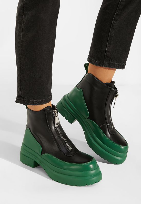 Γυναικεία μποτάκια πρασινο Santina, Μέγεθος: 36- zapatos