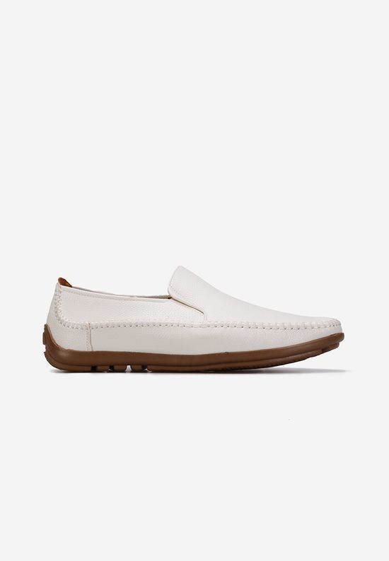 Mοκασινια ανδρικά λευκά Vallauris, Μέγεθος: 44- zapatos