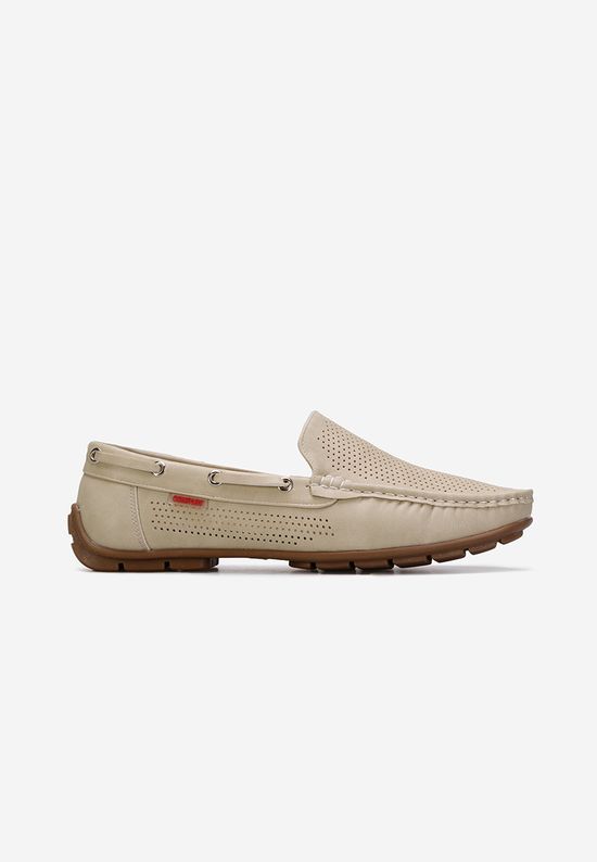 Ανδρίκα μοκασίνια μπεζ Mateo, Μέγεθος: 40- zapatos