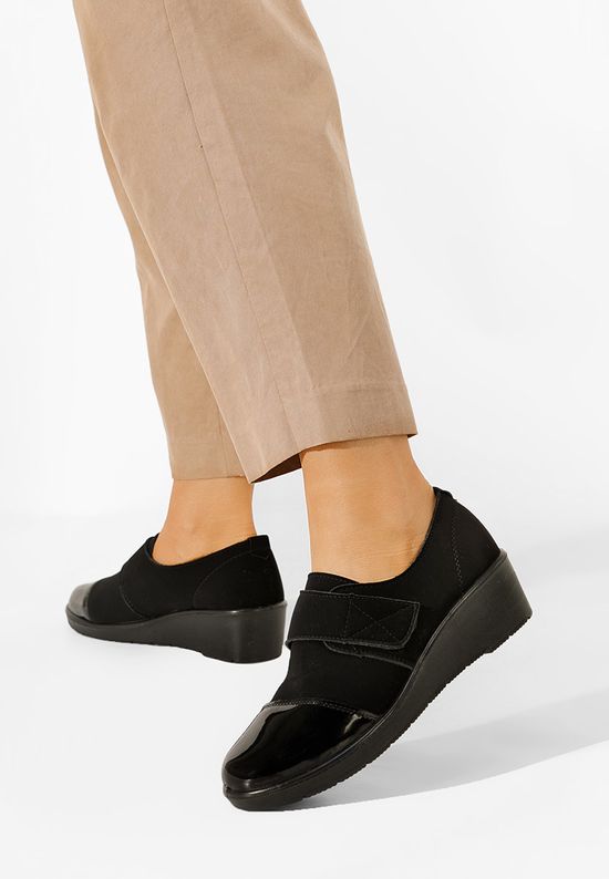 Πλατφόρμες γυναικεία μαύρα Elizea, Μέγεθος: 40- zapatos