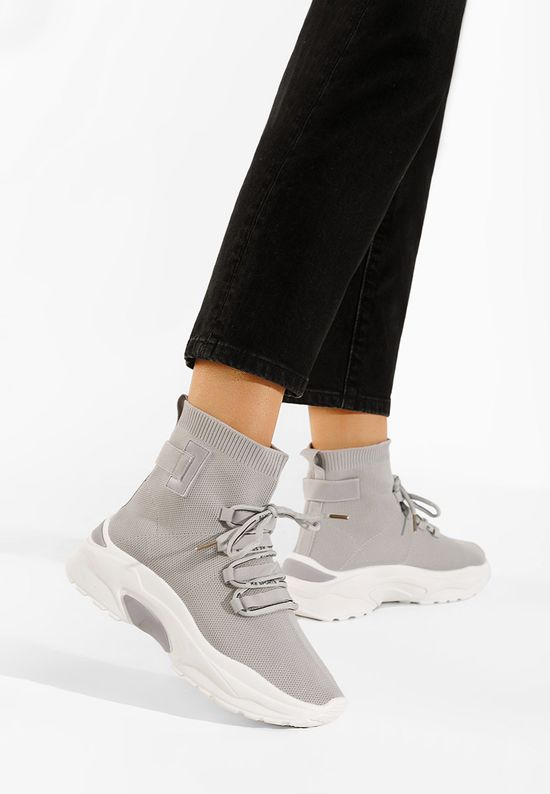 Sneakers αστραγαλου γυναικεια γκρι Loving, Μέγεθος: 38- zapatos