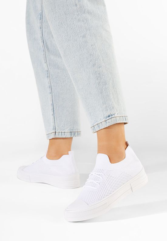 Γυναικεία sneakers Beverly λευκά, Μέγεθος: 38- zapatos