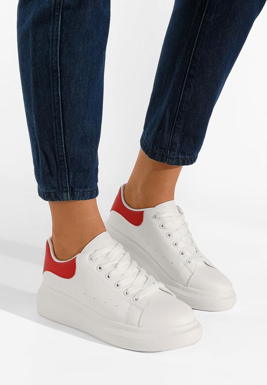 Sneakers με πλατφόρμα Ardeea λευκά V4, Μέγεθος: 40- zapatos