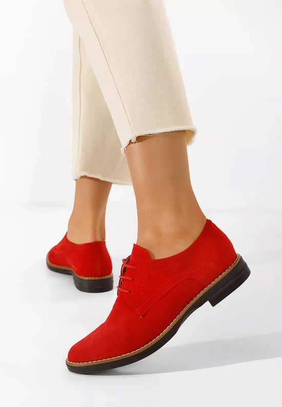 Oxford δερμάτινα γυναικεια Otivera V2 κοκκινο, Μέγεθος: 37- zapatos