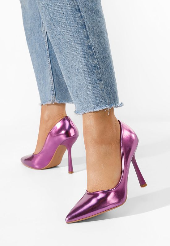 Γόβες στιλέτο Minda μωβ, Μέγεθος: 36- zapatos