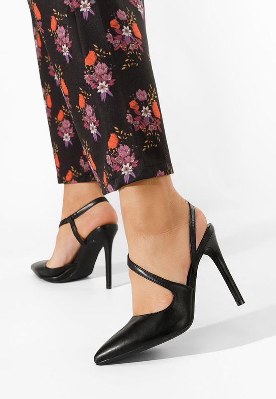 Γόβες στιλέτο Ayza μαύρα, Μέγεθος: 40- zapatos