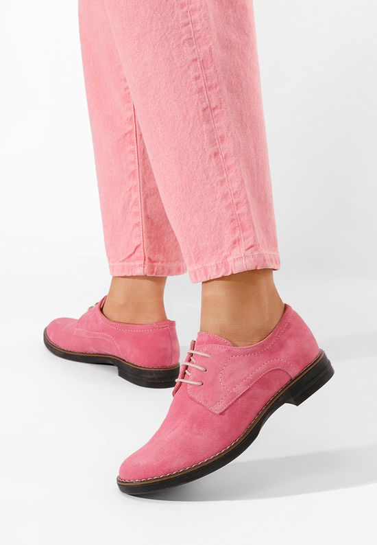 Oxford δερμάτινα γυναικεια Otivera V2 ροζ, Μέγεθος: 35- zapatos