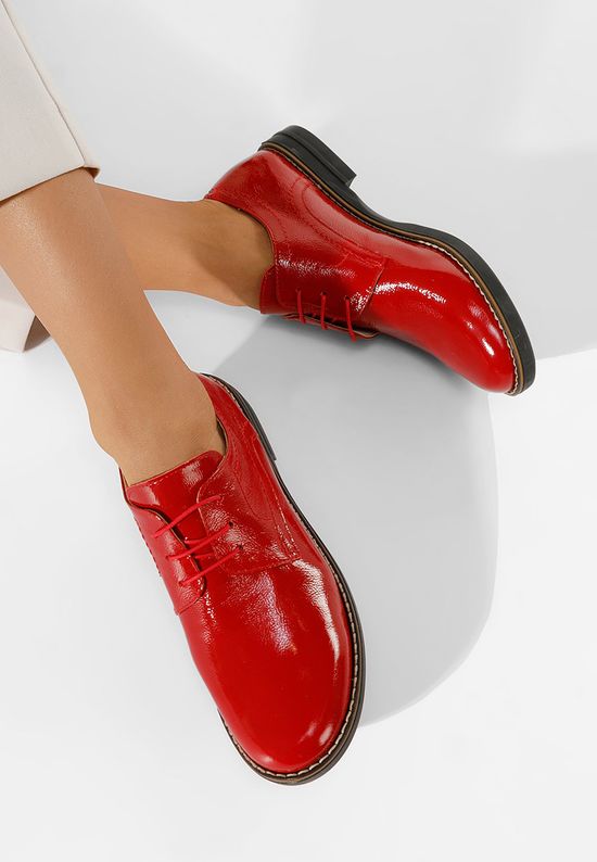 Oxford δερμάτινα γυναικεια Otivera V3 κοκκινο, Μέγεθος: 41- zapatos