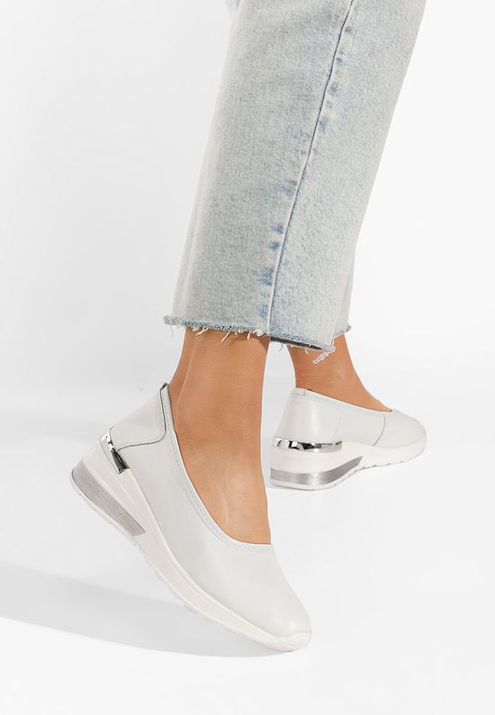 Ανατομικά παπούτσια λευκά Morgan, Μέγεθος: 36- zapatos
