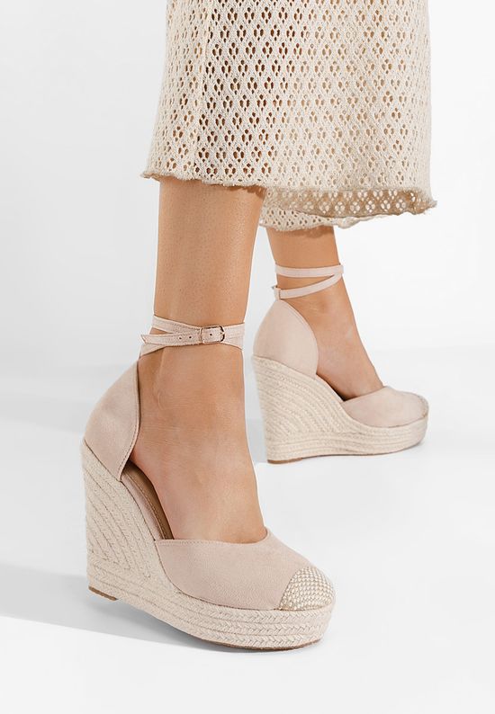 εσπαντρίγιεσ ψηλεσ Saniza μπεζ, Μέγεθος: 41- zapatos