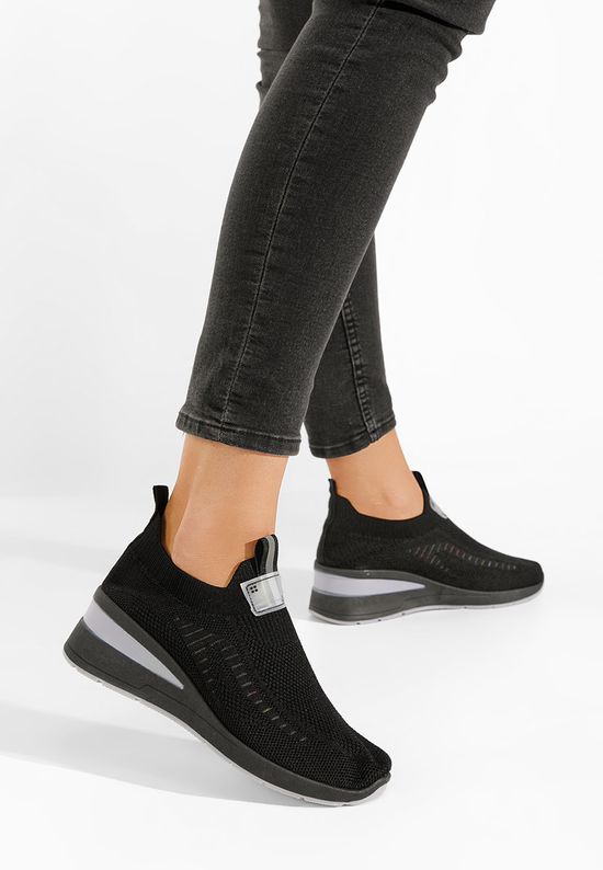 Sneakers με πλατφόρμα Lomira V2 μαύρα, Μέγεθος: 39- zapatos