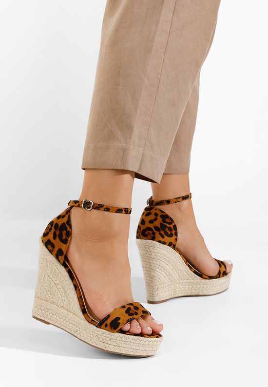 εσπαντρίγιεσ ψηλεσ Dajana καφε, Μέγεθος: 40- zapatos