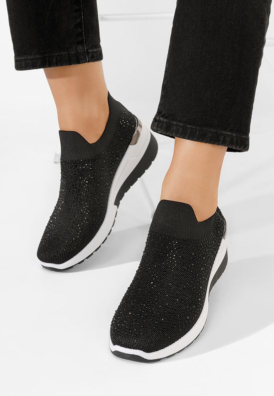 Sneakers με πλατφόρμα Alsina μαύρα, Μέγεθος: 39- zapatos