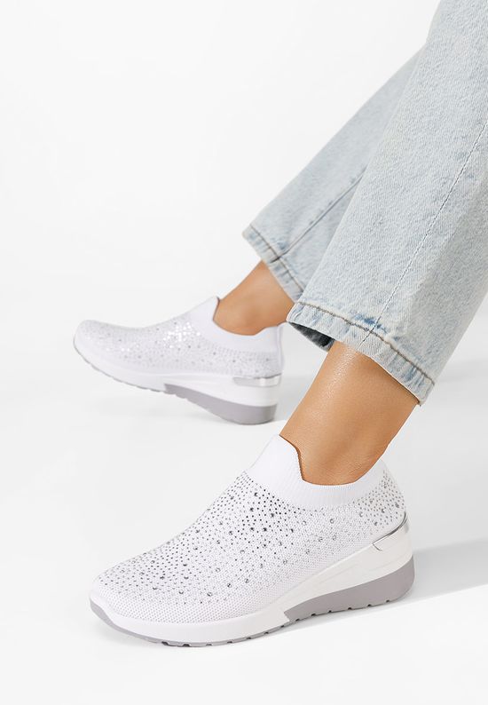 Sneakers με πλατφόρμα Alsina λευκά, Μέγεθος: 40- zapatos