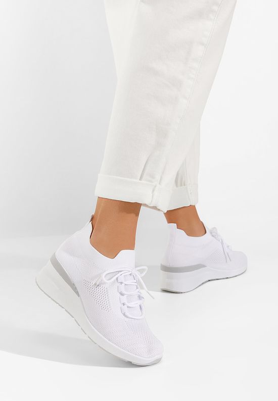 Sneakers με πλατφόρμα Boka V2 λευκά, Μέγεθος: 40- zapatos