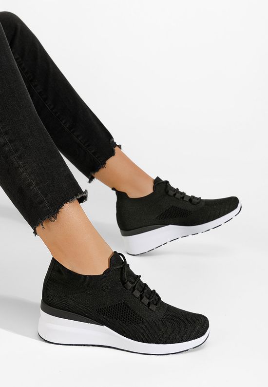 Sneakers με πλατφόρμα Boka V2 μαύρα, Μέγεθος: 37- zapatos